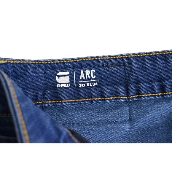 G-STAR RAW Arc 3D Slim Medium Blue Jeans 33x32 Great Condition - Picture 9 of 10
